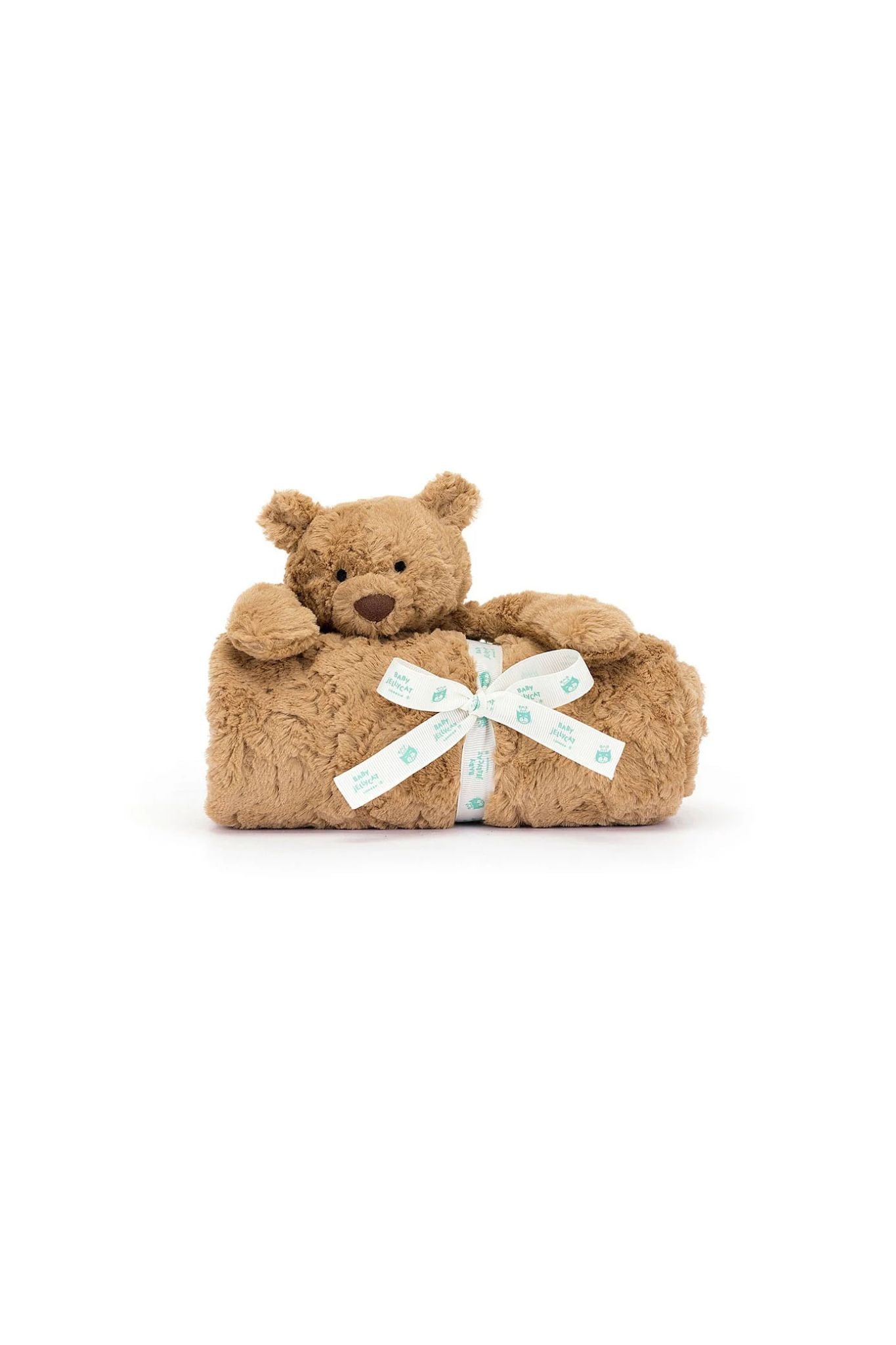 Jellycat Bartholomew Bear Plush Blanket - Ultra Soft Cuddly Security Blanket for Babies & Toddlers | Perfect for Naptime, Bedtime & Comforting