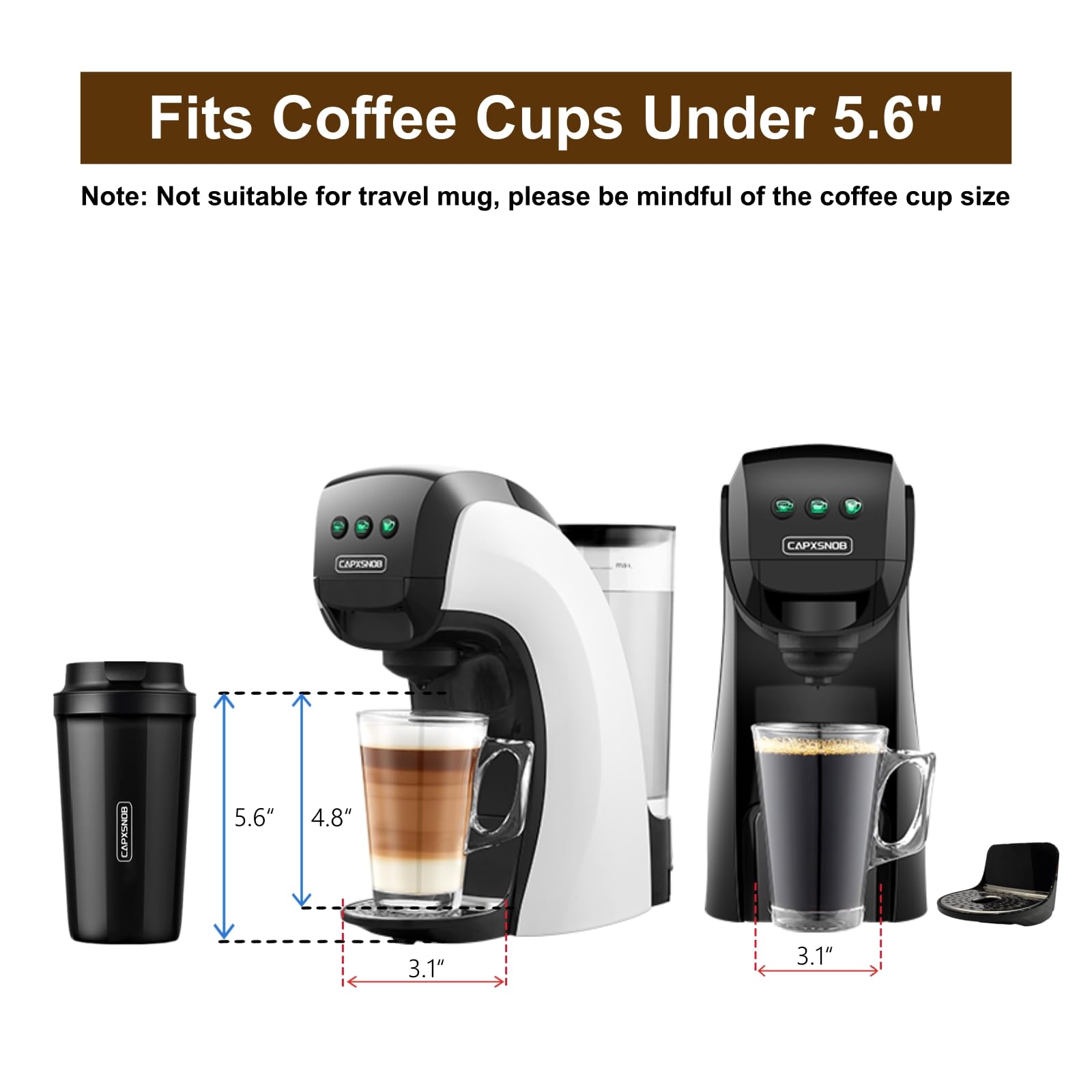 Premium 20 Bar Espresso & Coffee Machine for Keurig K-Cup, Nespresso Original & Dolce Gusto Pods - Programmable Cappuccino/Latte Maker with 28oz Water Reservoir - Perfect for Home, Office & Small Cafes
