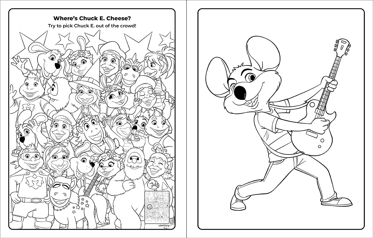 Chuck E. Cheese & Friends Coloring and Activity Book for Kids - Fun Educational Games, Puzzles & Art Activities for Birthday Parties & Family Time
