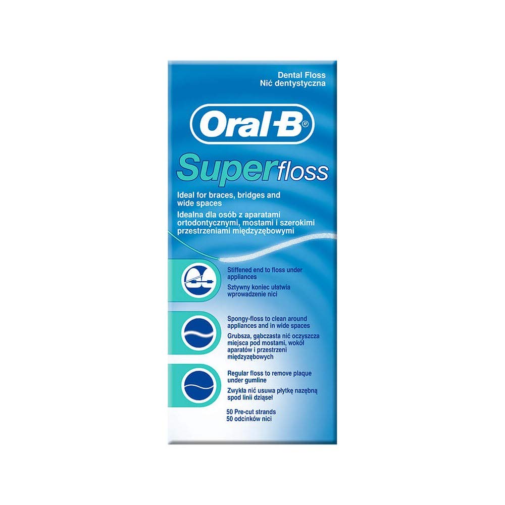 Premium Mint Dental Floss - 50 Count (Pack of 6) | Gentle & Strong Floss for Fresh Breath & Healthy Gums | Perfect for Travel, Home & Office Use
