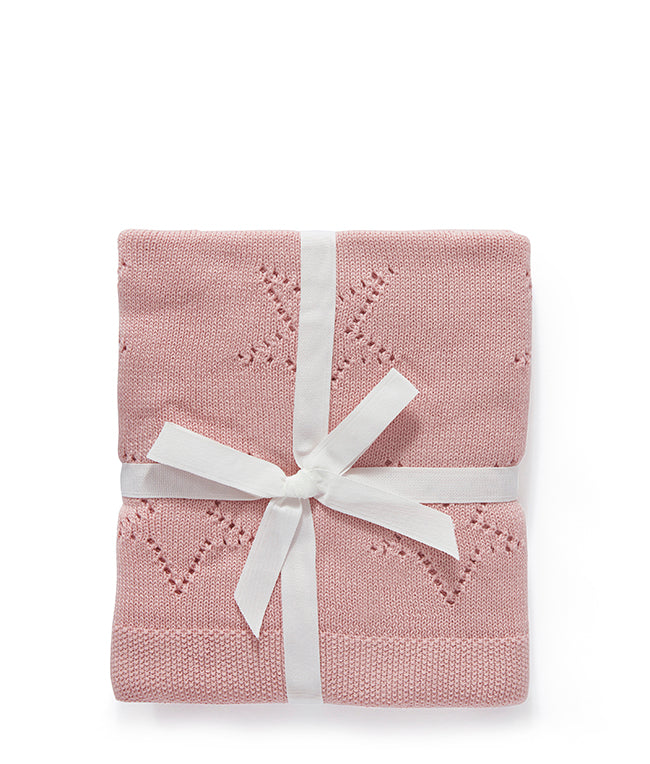 Personalized Baby Blanket - Soft Star Pink Blanket for Newborns & Infants | Perfect for Nursery, Gift Giving & Photo Shoots
