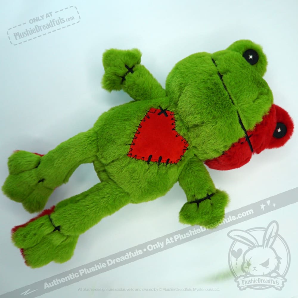 Plushie Dreadfuls Love Frog Stuffed Animal - Soft Cuddly Plush Toy for Kids, Valentine's Gift & Anxiety Relief Companion | Perfect for Bedtime, Gifts & Emotional Support