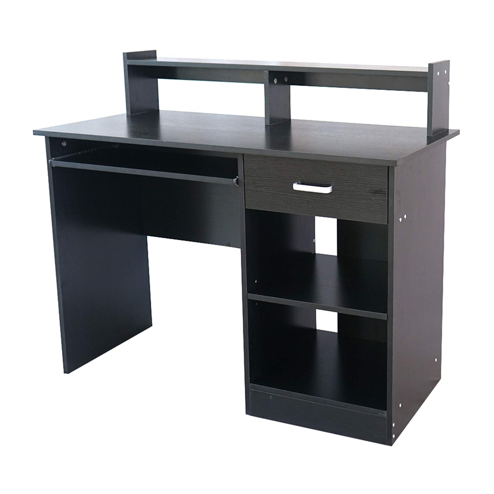 Modern E1 15MM Chipboard Computer Desk - Black Home Office Desk for Small Spaces, Work from Home & Study | Durable & Stylish Workspace Solution