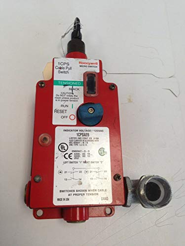 Honeywell Micro Switch 1CPSA2B Cable Pull Switch 120VAC - Used for Industrial Equipment, Safety Systems & Emergency Stop Applications
