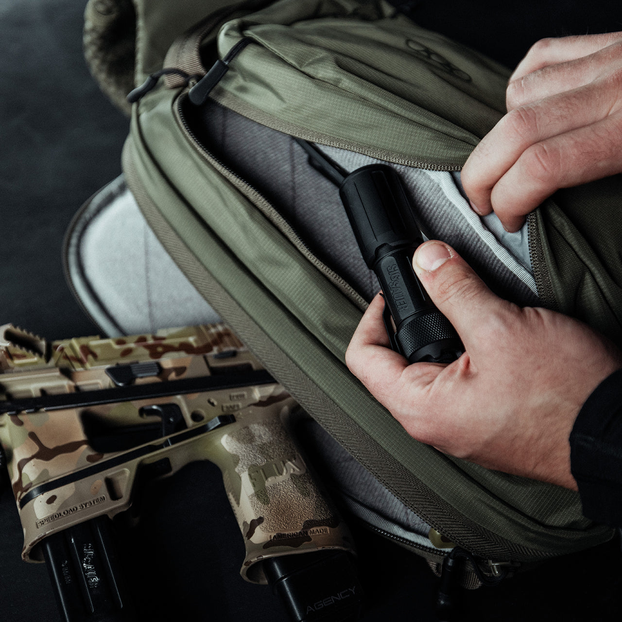 Eberlestock Fade Sling - Lightweight Everyday Carry Bag with Concealed Carry Pocket for Hiking, Travel & Outdoor Adventures