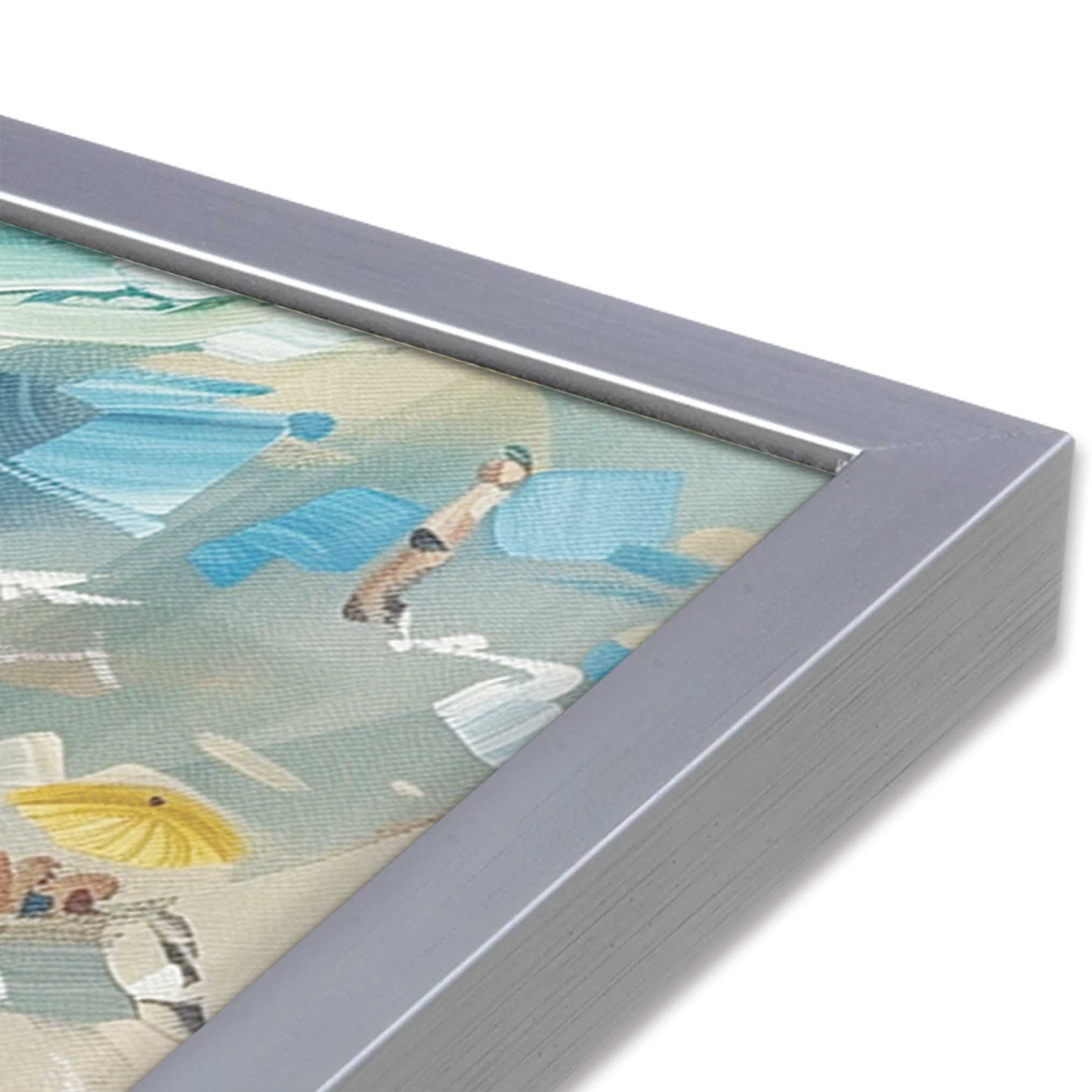 Coastal Harmony Square Print Wall Art - Beach Themed Decor for Living Room, Bedroom & Office - Perfect for Coastal, Nautical & Boho Home Decor Styles
