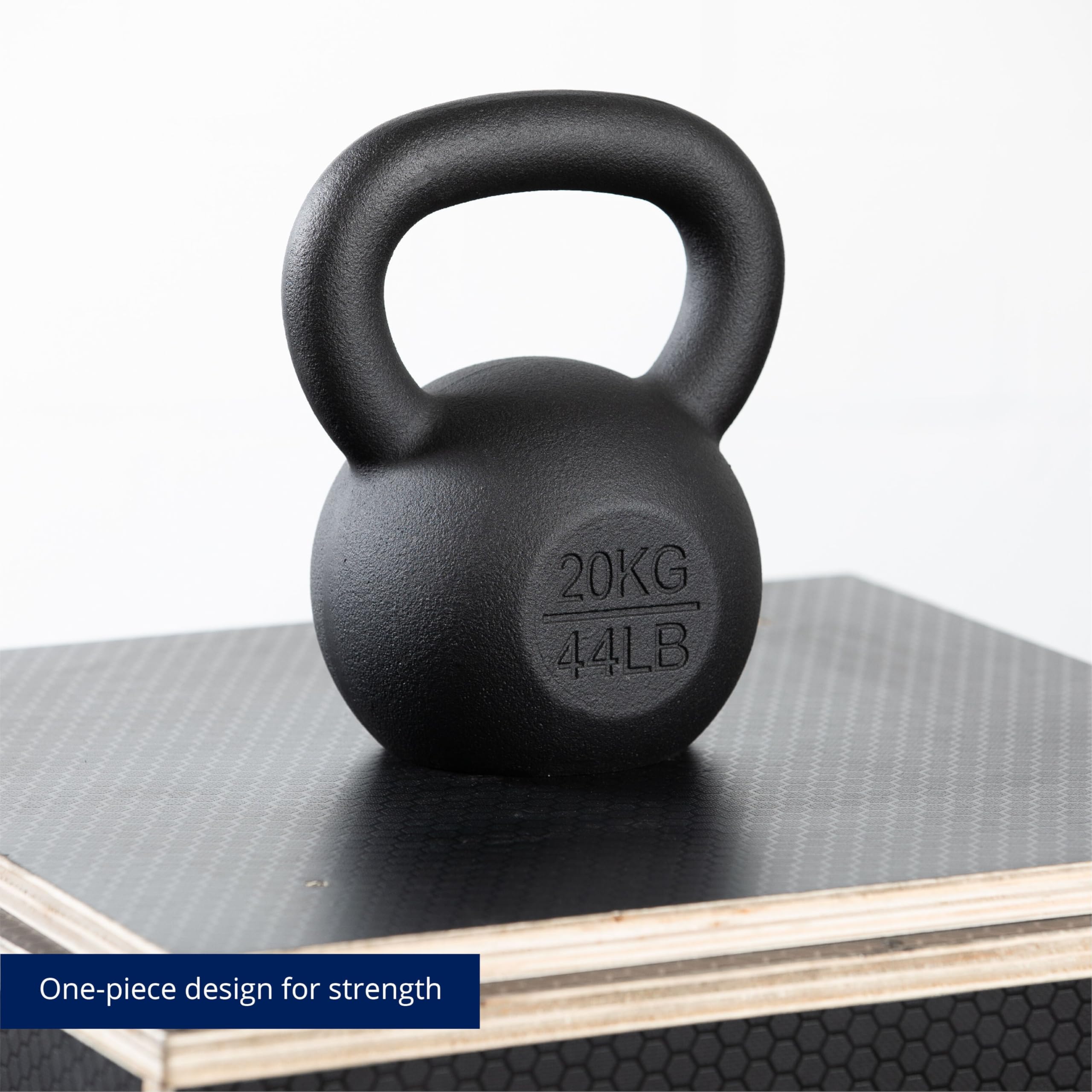 Titan Fitness Cast Iron Kettlebell - Single Piece Casting with KG & LB Markings for Full Body Workout | Strength Training, CrossFit, Home Gym & Functional Fitness Equipment