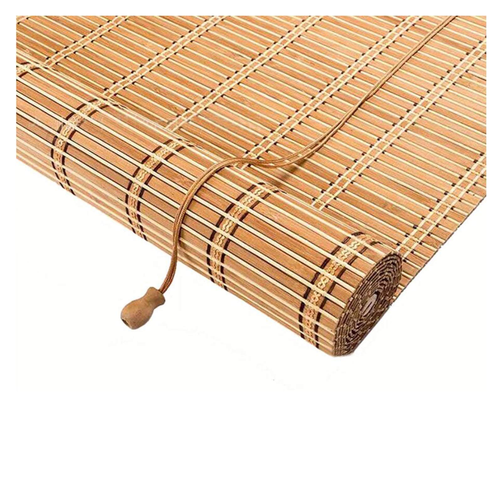 CHHD Bamboo Roll Up Blinds for Windows - Blackout Shade Curtains, Lift Type Customizable Shades for Indoor, Outdoor, Garden, Window & Wall Decor (80x140cm) - Perfect for Patio, Living Room & Bedroom Privacy