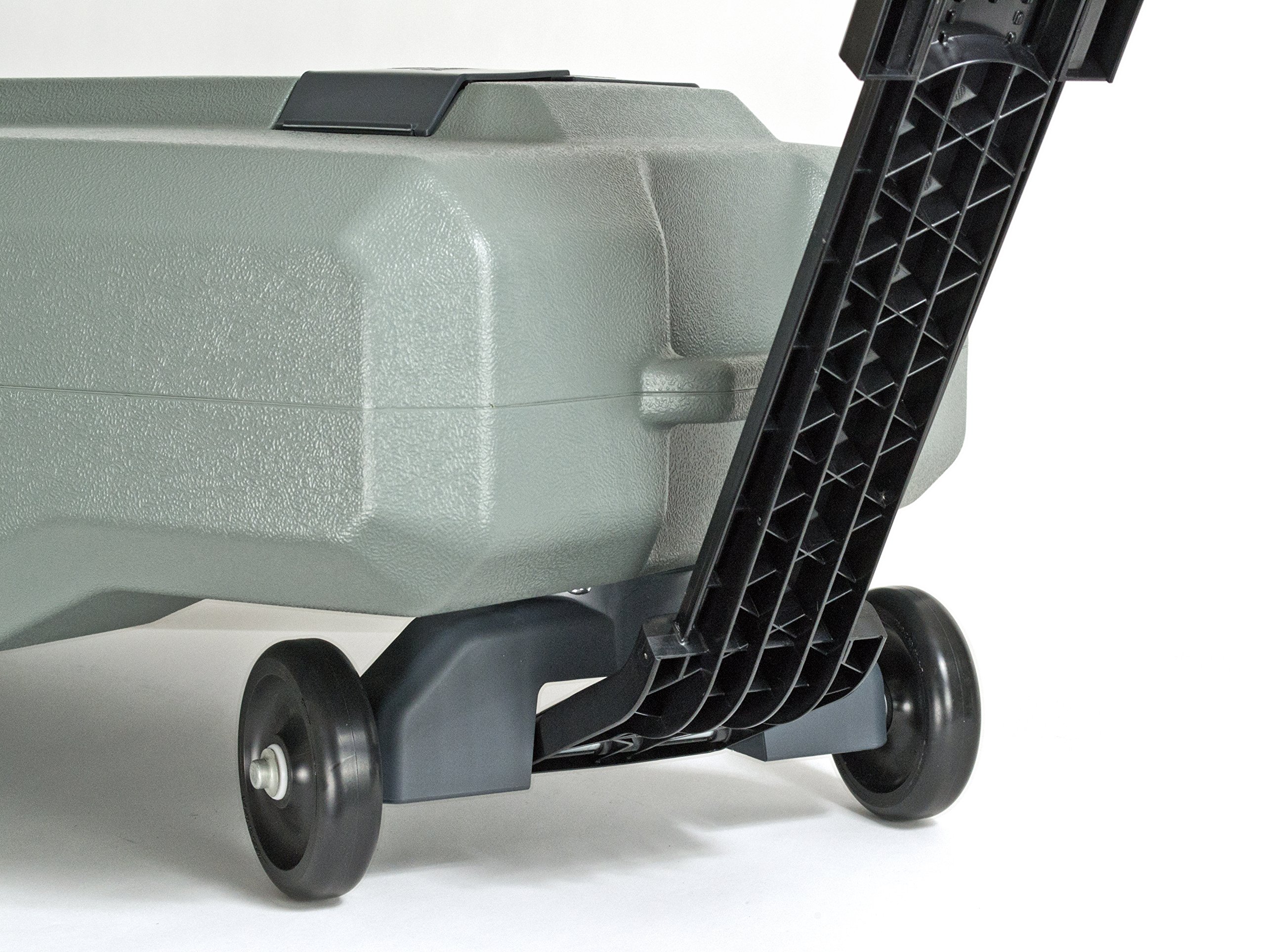 LX Portable RV Waste Tote Tank with 4 Wheels - 18 Gallon Capacity - Heavy Duty Waste Water Storage - Ideal for Camping, RV Trips & Outdoor Adventures - Thetford 40517