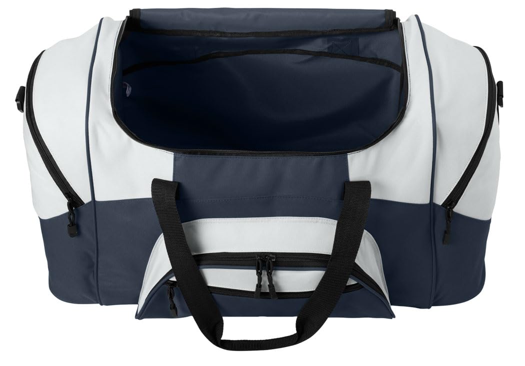 UNI Panthers Large Duffel Bag for Gym, Travel & Sports Gear - Durable Navy Blue University of Northern Iowa Athletic Bag for College Students, Workout & Weekend Trips