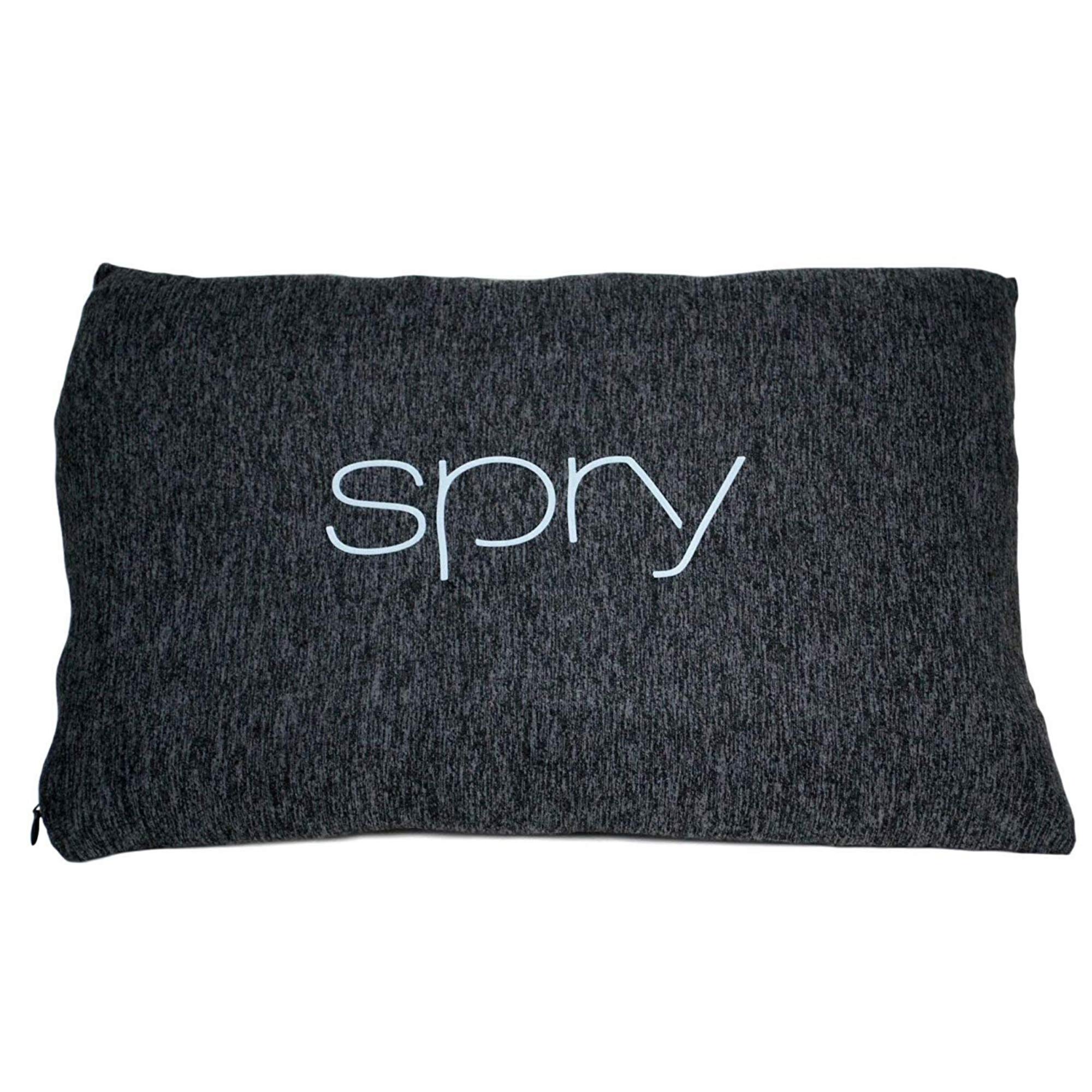 Spry Recovery Pillow - Orthopedic Neck Support Pillow with Adaptive Flo-Form Technology | Contouring Memory Foam for Pain Relief | Ideal for Special Needs, Post-Surgery & Side Sleepers (Charcoal Grey) | Perfect for Home Care, Hospital Recovery & Daily Comfort