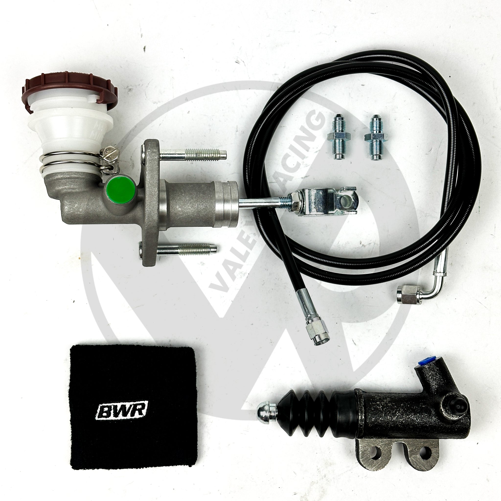 High-Performance Bolt-In S2000 (S2K) Clutch Master Cylinder (CMC) & Slave Cylinder Kit with Stainless Steel Clutch Line - Compatible with 90-97 Honda Accord & 92-01 Prelude - Perfect for Racing, Drifting & Performance Upgrades