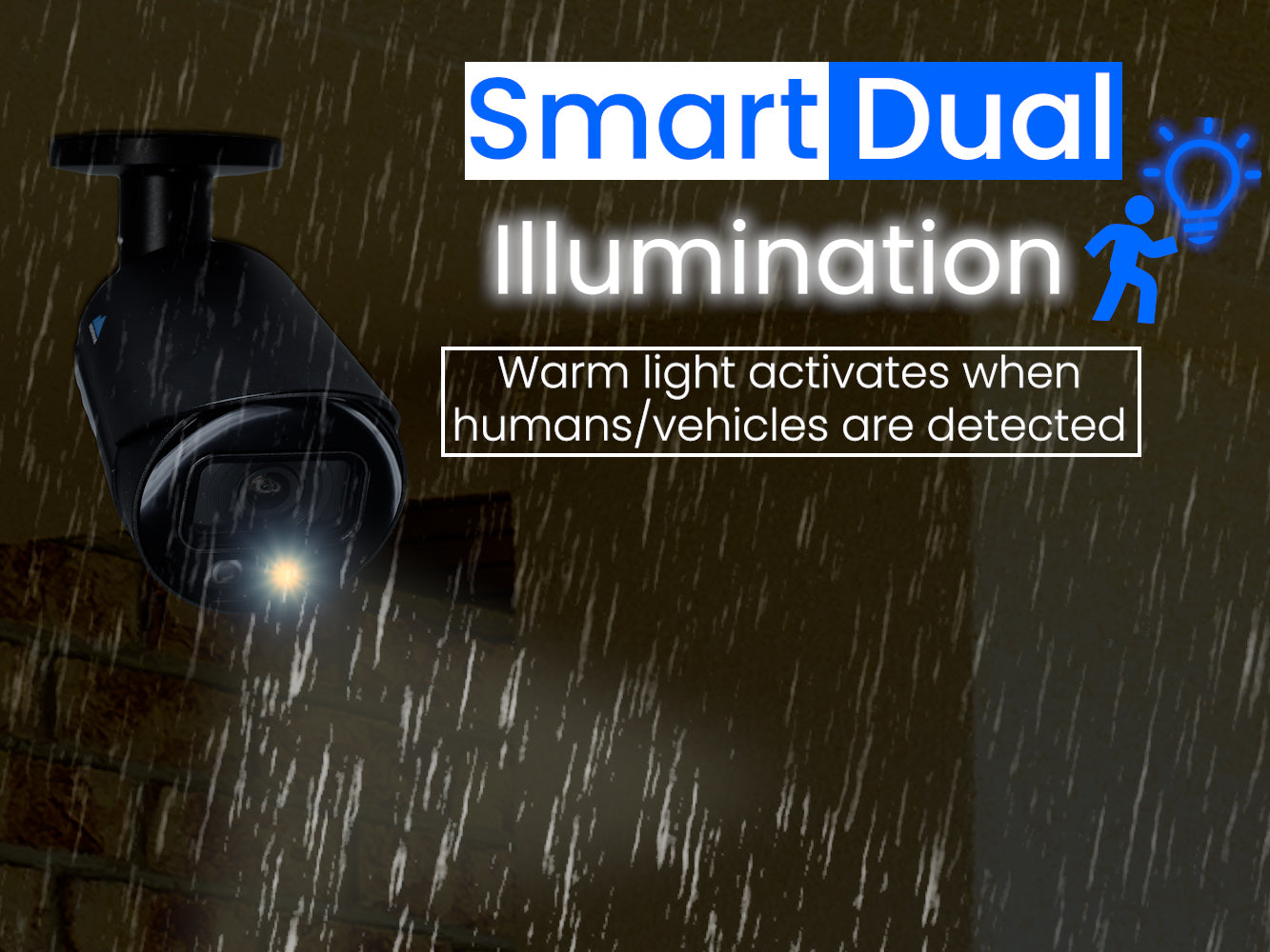 8MP 4K Bullet Security Camera with SMD+ & Smart Dual Illumination - Outdoor/Indoor Night Vision Surveillance for Home & Business Security