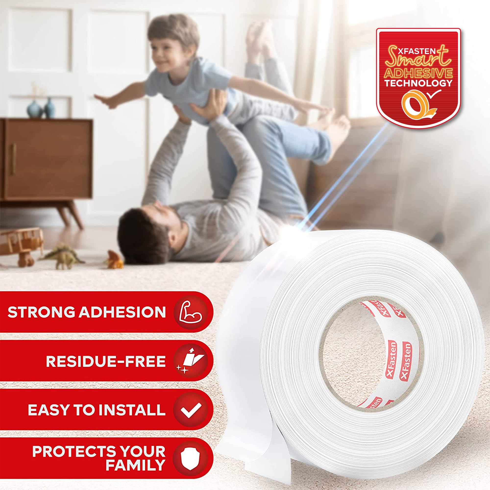 XFasten Double Sided Carpet Tape 3