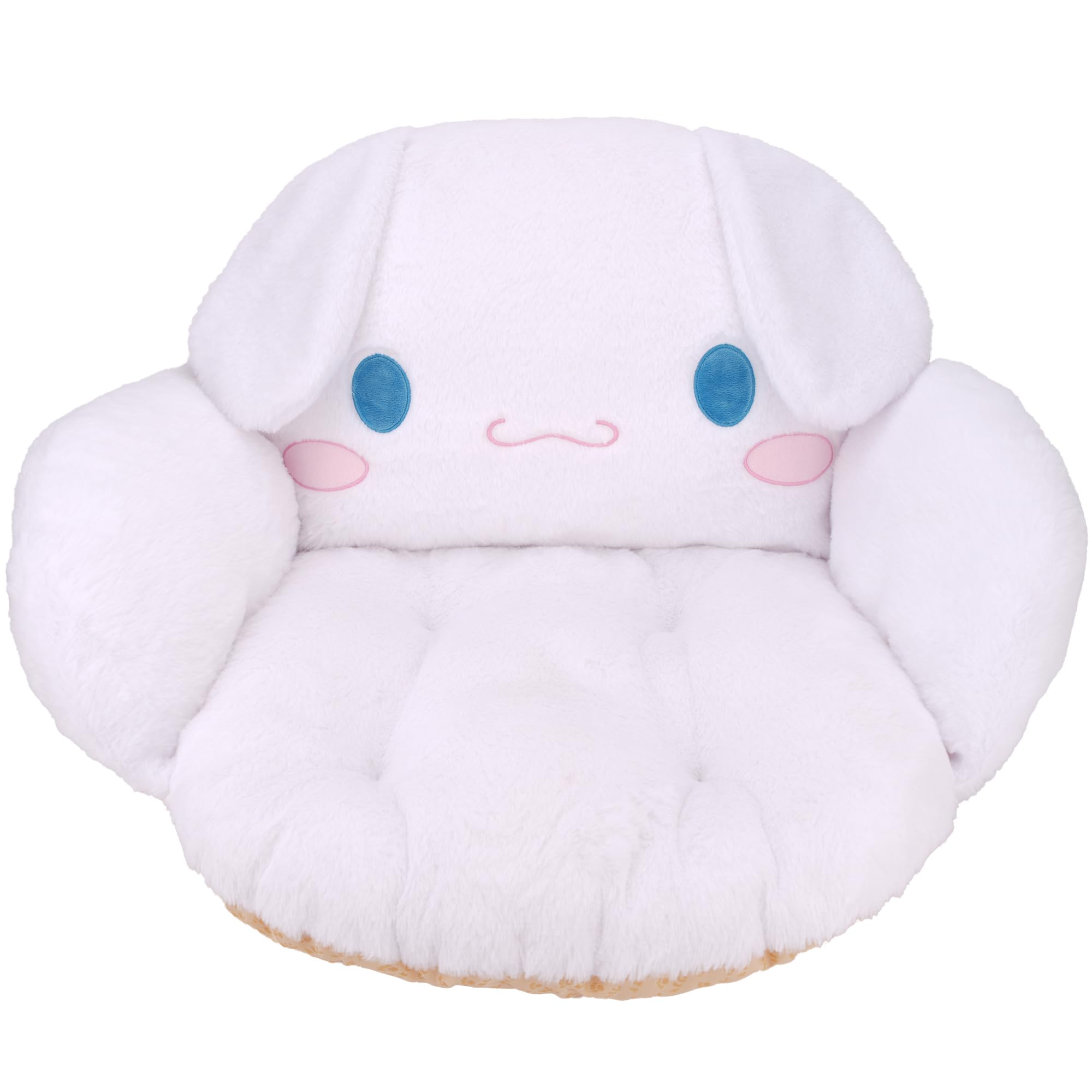 Juju Cinnamon Roll Plush Cushion - Soft & Comfy Chair Pillow for Desk, Floor & Gaming Chairs - Kawaii Room Decor & Gaming Accessories - Perfect for Bedroom, Office & Gaming Room Comfort