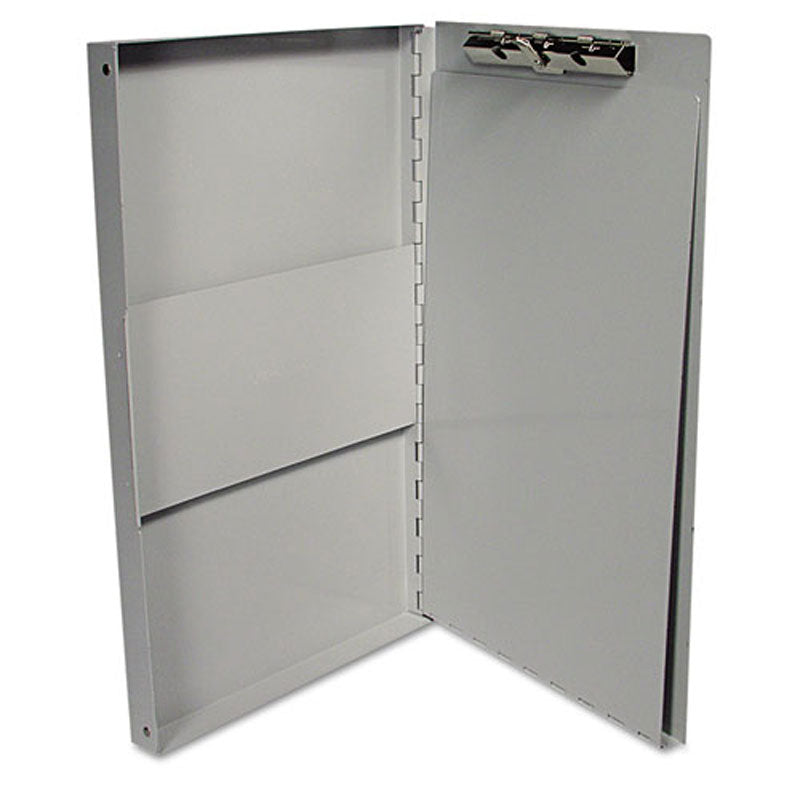 Aluminum Document Organizer with Writing Plate - Holds 8.5 x 11 Papers, Silver Office File Box - Perfect for Office, Home & School Organization