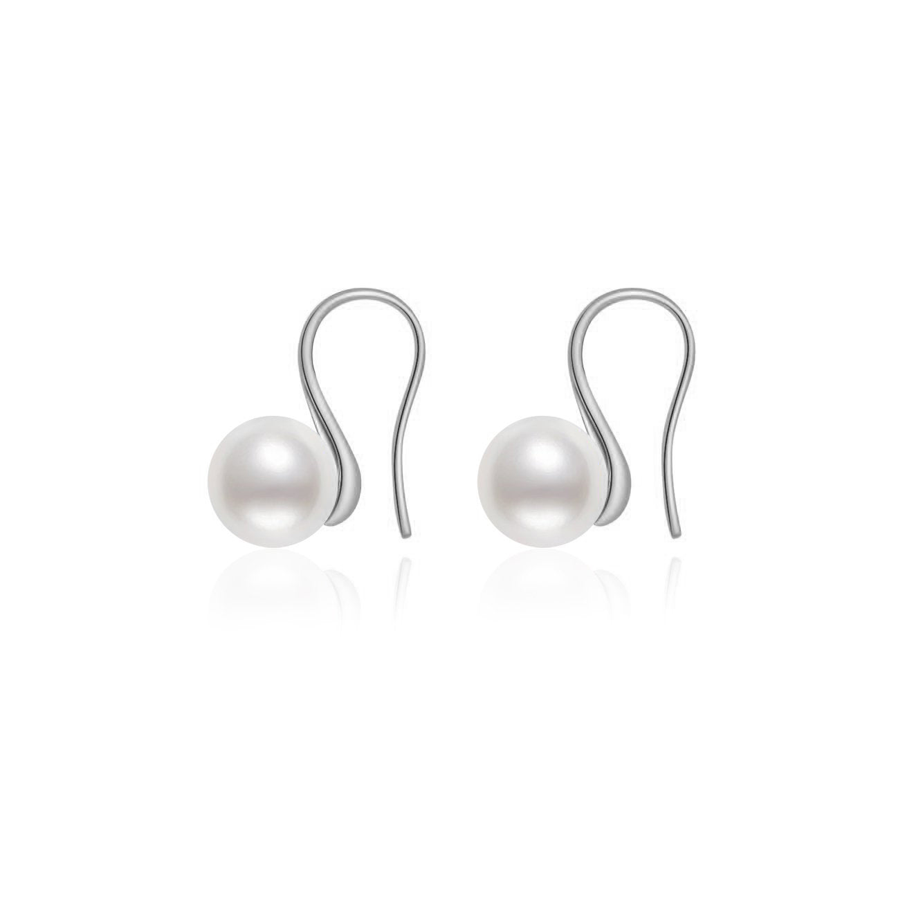 18K Solid Gold Akoya Pearl Earrings for Women - Classic Stud Earrings with 6mm Genuine Japanese Pearls - Perfect for Weddings, Anniversaries & Special Occasions KE00250