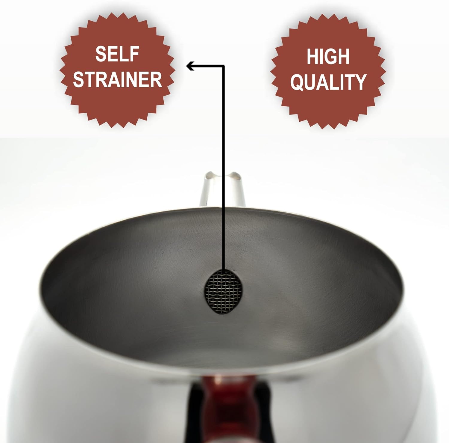 Premium Double Teapot Set - 18/8 Stainless Steel Turkish Caydanlik with Ergonomic Handle - Perfect for Tea Brewing, Serving & Home Decor - Ideal for Stovetop & Gift Giving