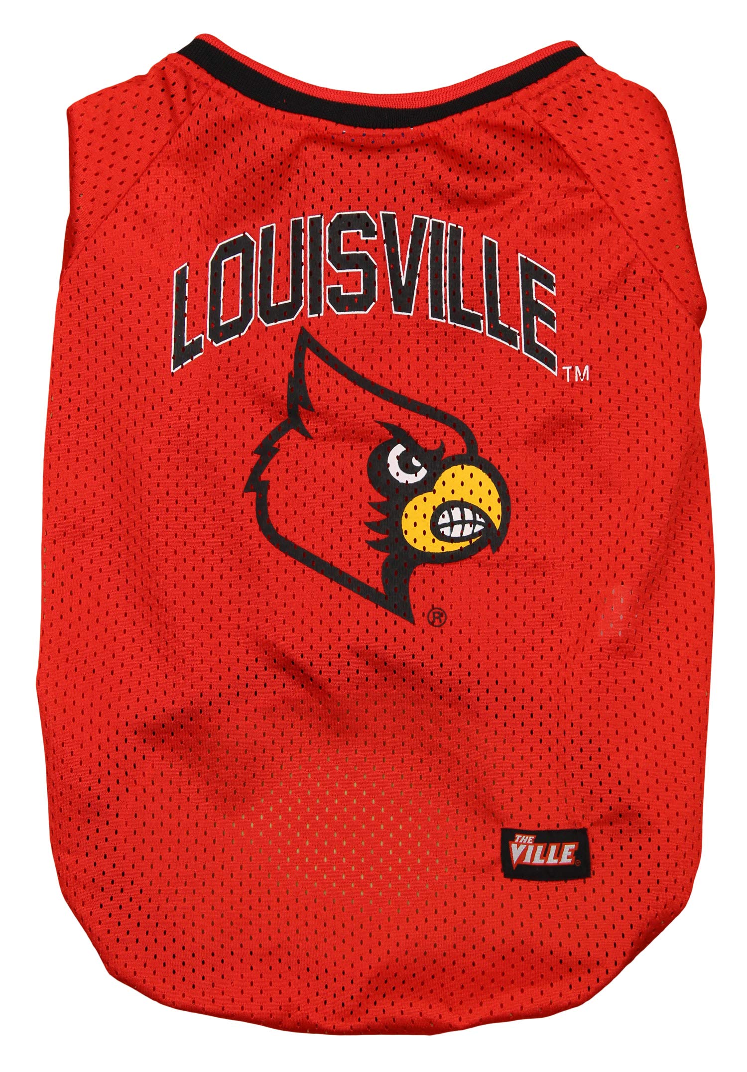 NCAA Louisville Cardinals Dog Jersey - Red Small for Game Day