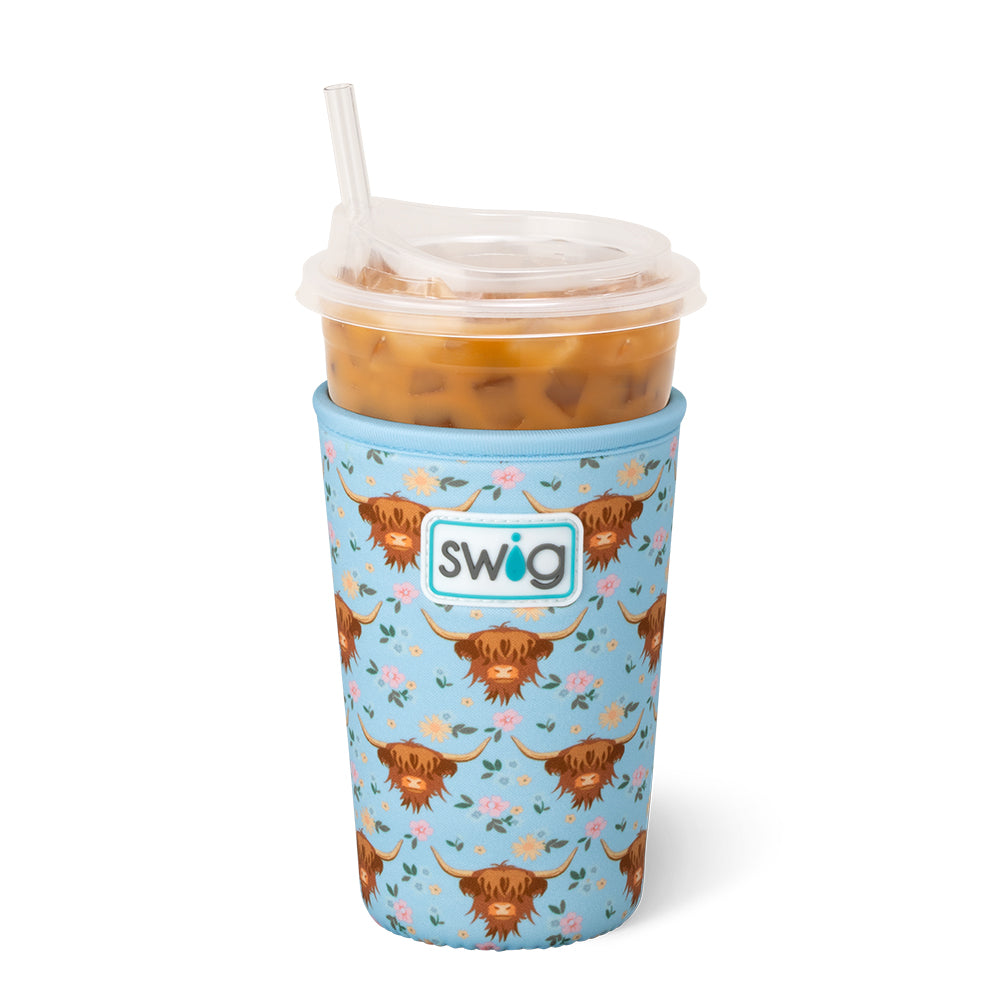 Holy Cow Medium Iced Cup Coolie - Insulated Beverage Sleeve for Coffee, Tea & Cold Drinks - Perfect for Office, Travel & Outdoor Activities