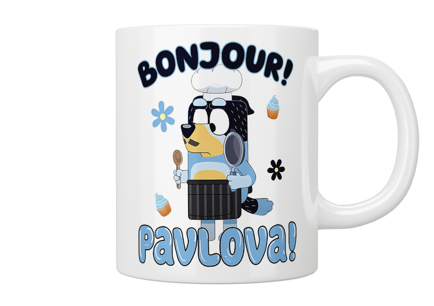Bluey: Bonjour Pavlova! Ceramic Coffee Mug - Perfect for Kids & Adults, Ideal for Hot Drinks, Collectible Gift for Bluey Fans, Great for Home, Office or School Use