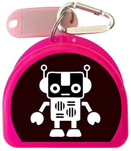 Fun Computer Geek Mouth Guard & Retainer Case - Perfect for Sports, Nighttime Teeth Grinding & Travel Protection