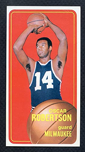 1970 Topps #100 Oscar Robertson Milwaukee Bucks Basketball Card EX-MT - Vintage NBA Collectible for Sports Memorabilia Fans - Perfect for Display, Trading, and Investment