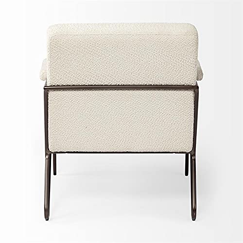 Mercana Vicunya Cream Upholstered Chair - Modern Accent Chair for Living Room, Bedroom, or Office Decor