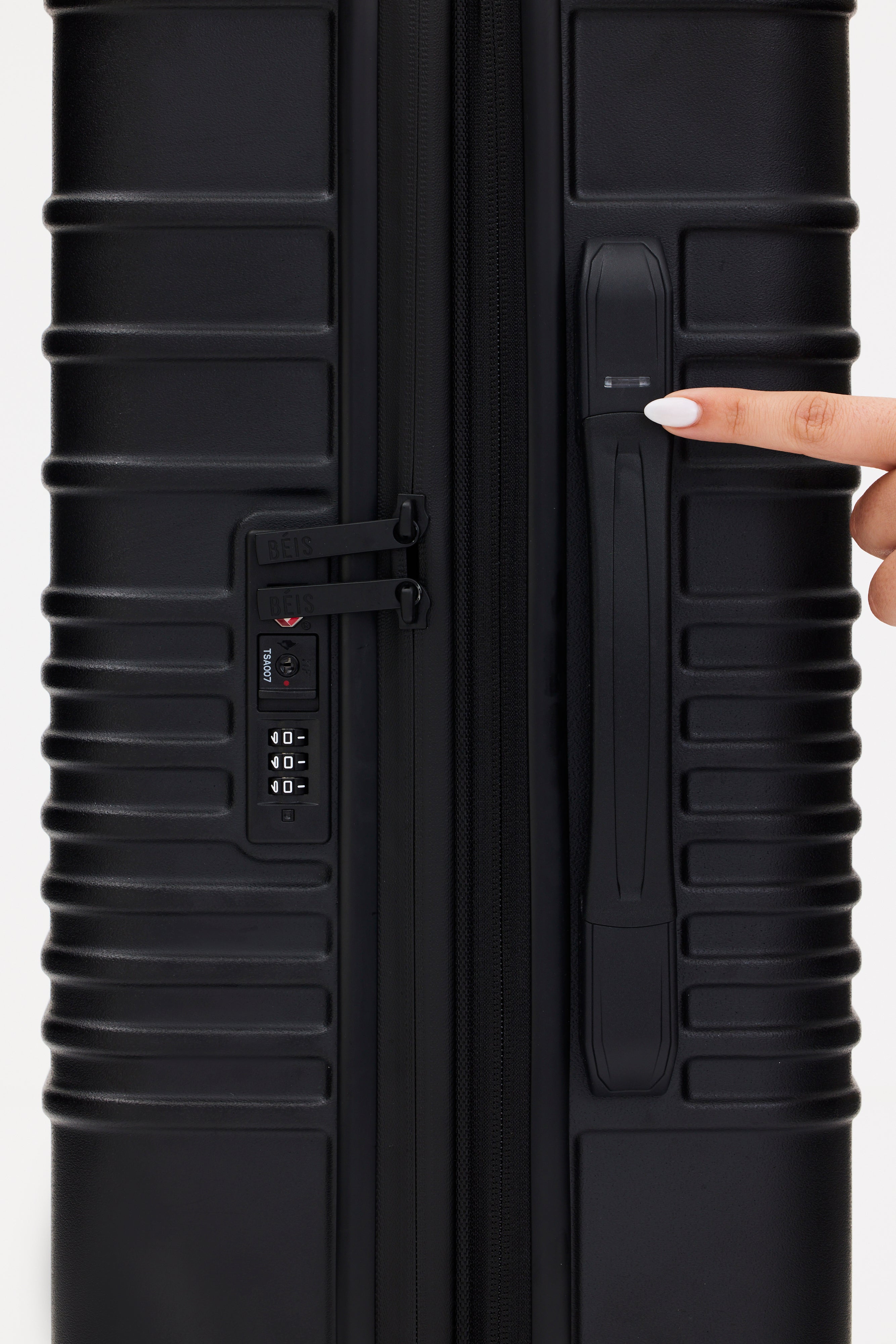 All Black Carry On Roller Luggage - Lightweight & Durable Suitcase for Air Travel, Business Trips & Weekend Getaways