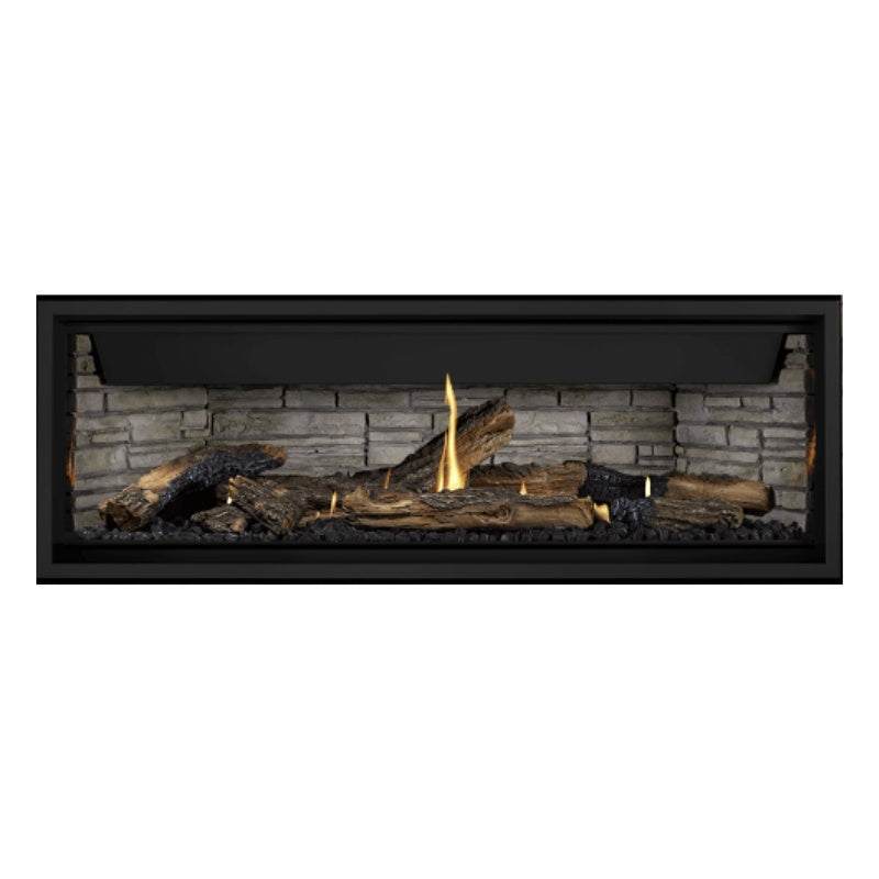 Napoleon Ascent Premium 56 Inch Linear Direct Vent Gas Fireplace - BLP56NTE | Modern Home Heating Solution for Living Rooms & Patios