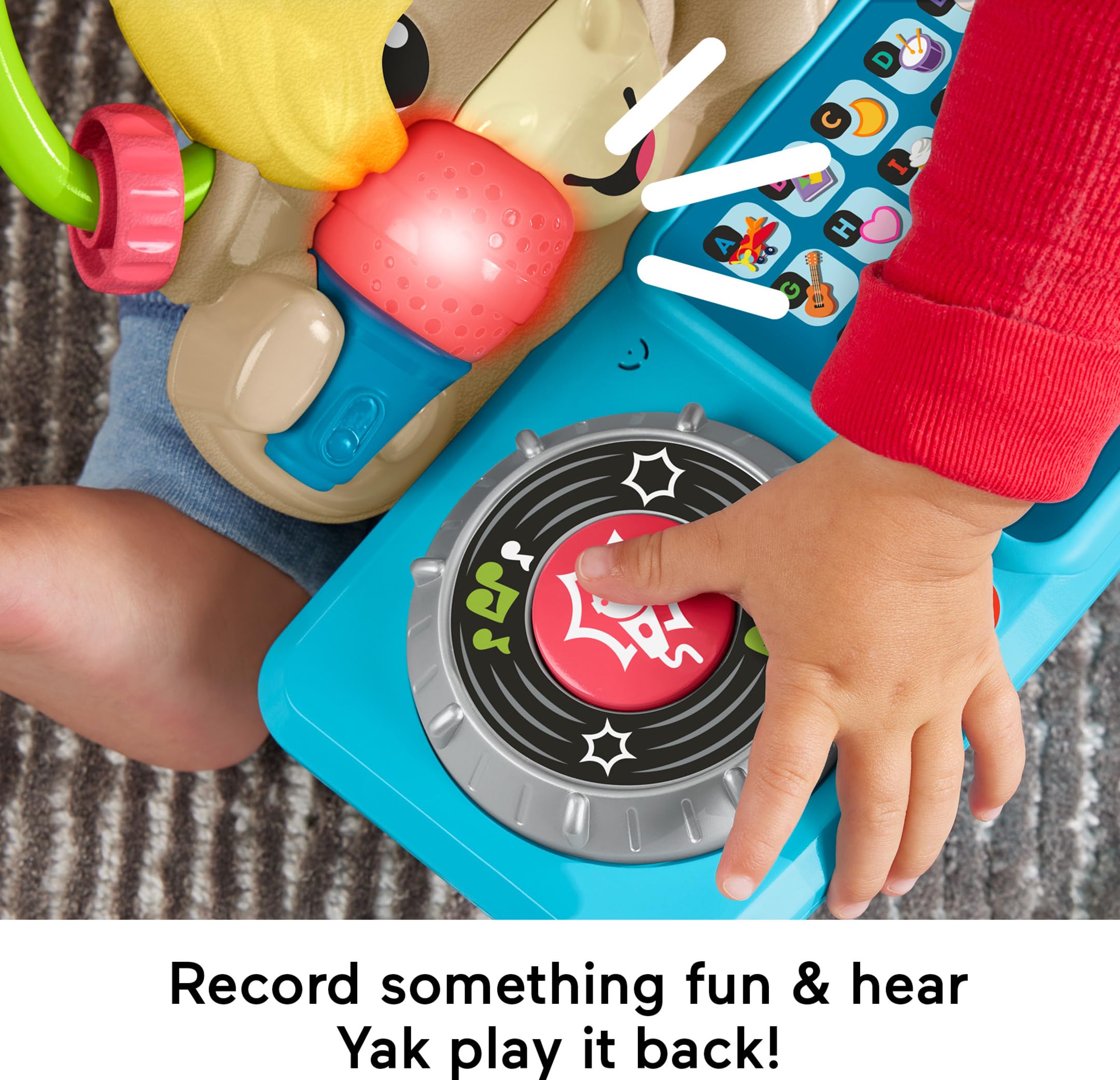 Fisher-Price Link Squad A to Z Yak - Interactive Baby Learning Toy with Music & Lights for 9+ Months | ABC Learning, Early Education | Compatible with Link Squad Toys | Perfect for Playtime, Nursery & Toddler Development