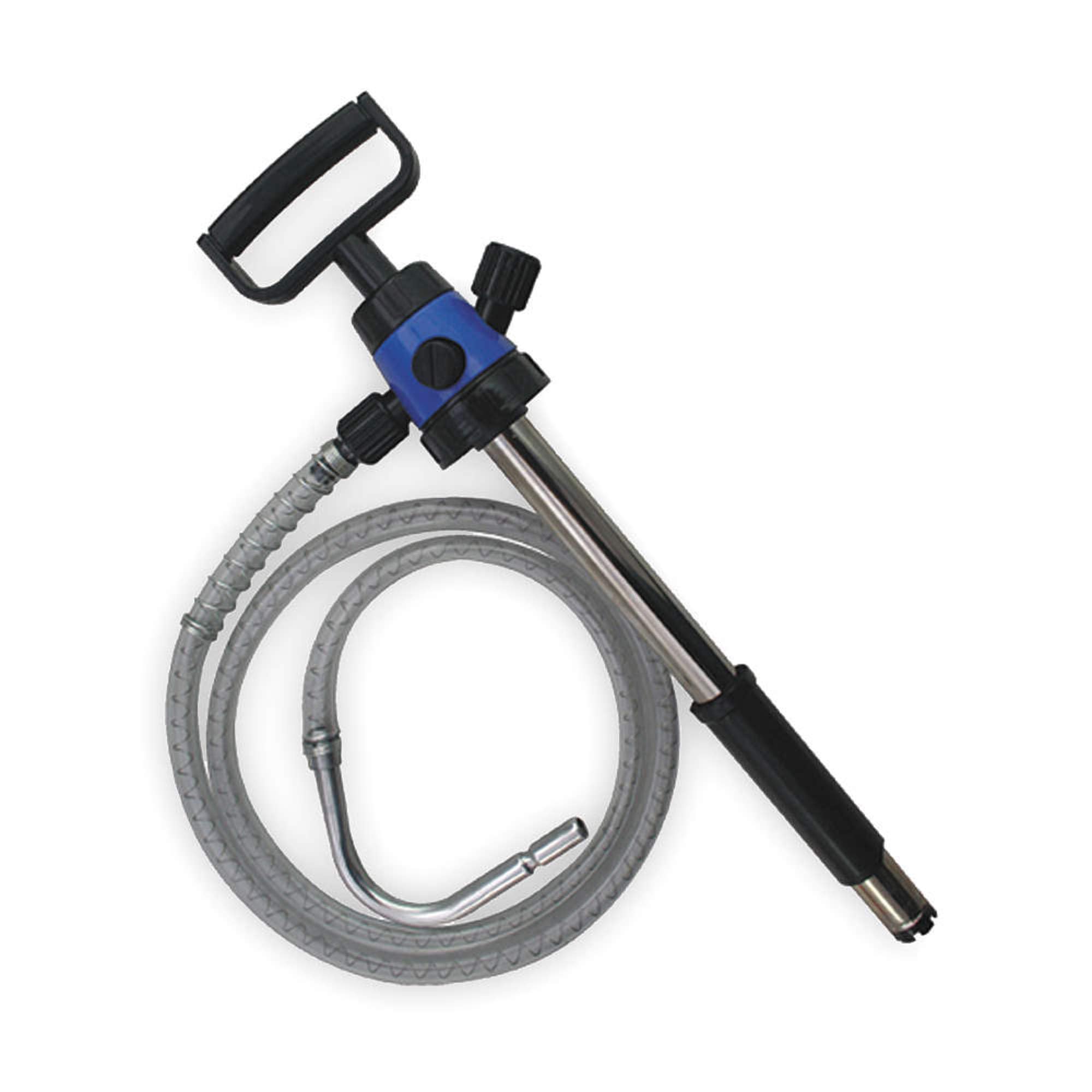 Premium Oil Safe Pump with D Handle Grip - Heavy Duty Quick Connect Transfer Pump with Color-Coded Collar & Hose (10 Colors) - Ideal for Automotive, Marine & Industrial Fluid Transfer
