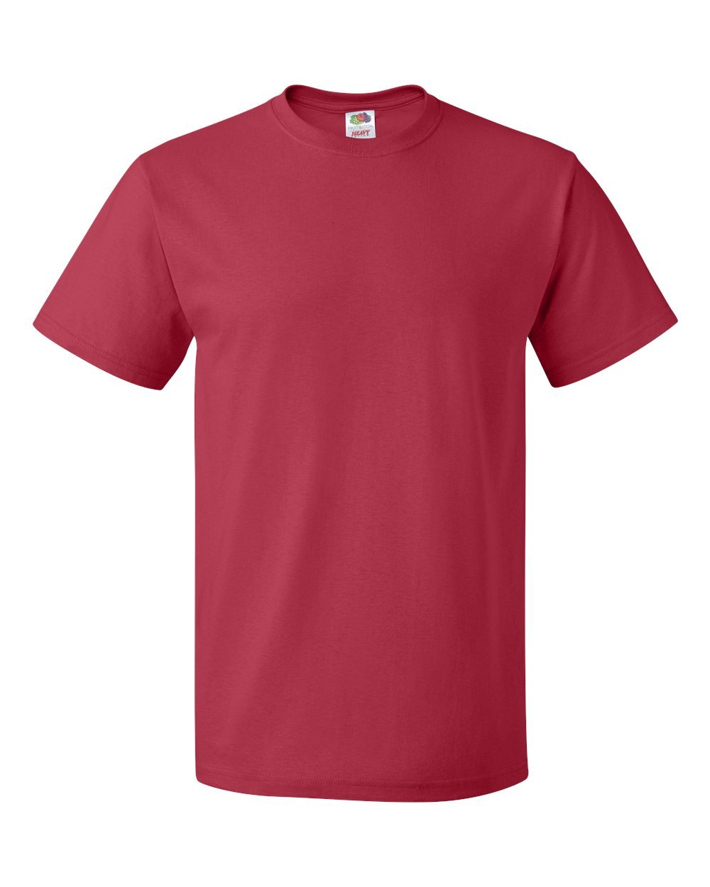 Premium 100% Heavy Cotton T-Shirts for Men - 6 Pack (6XL, True Red) - Soft & Durable Crewneck Tees for Casual Wear, Workout & Everyday Comfort