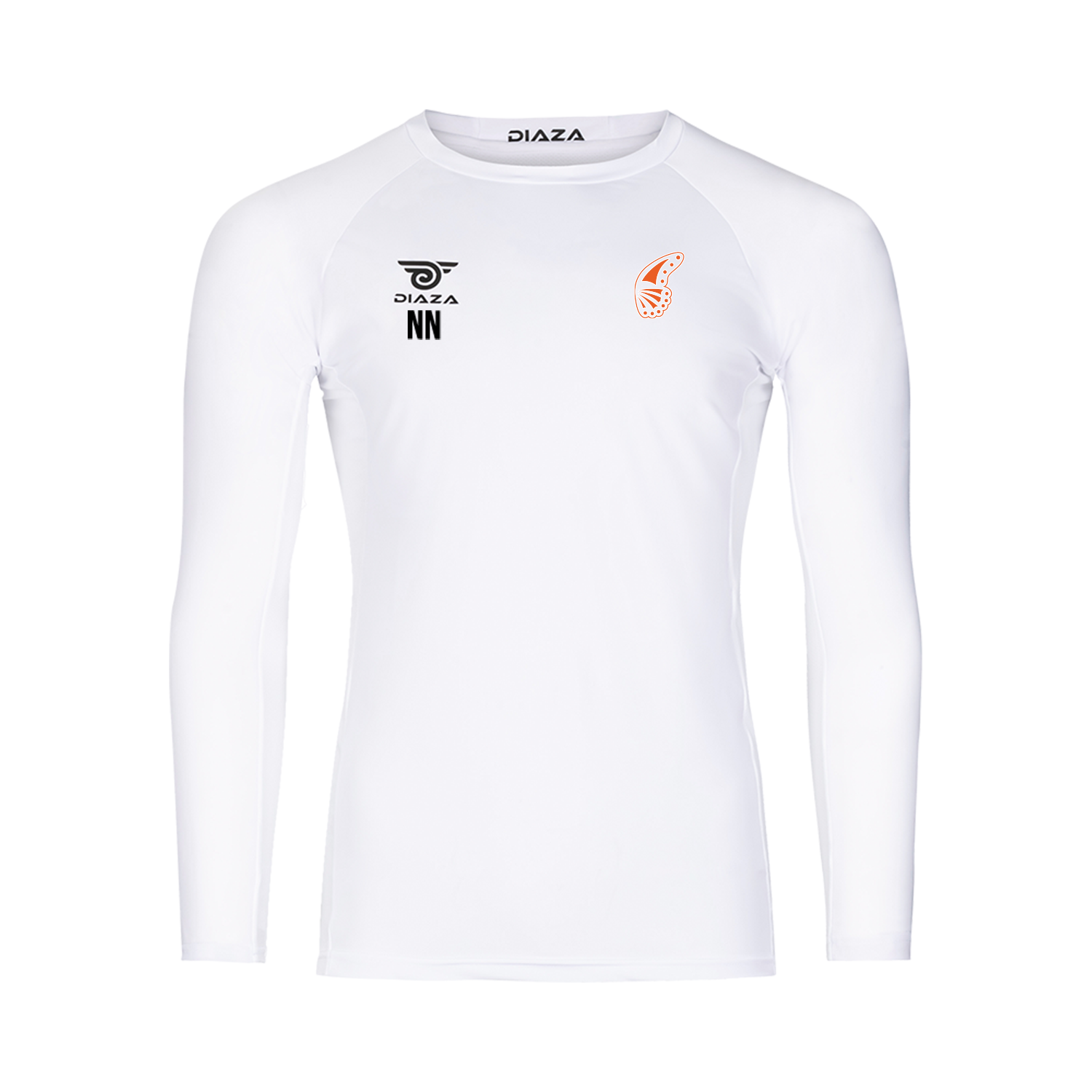 Minneapolis Monarchs Long Sleeve Compression Shirt for Men - Moisture Wicking Athletic Top - White Performance Shirt for Running, Workout & Sports