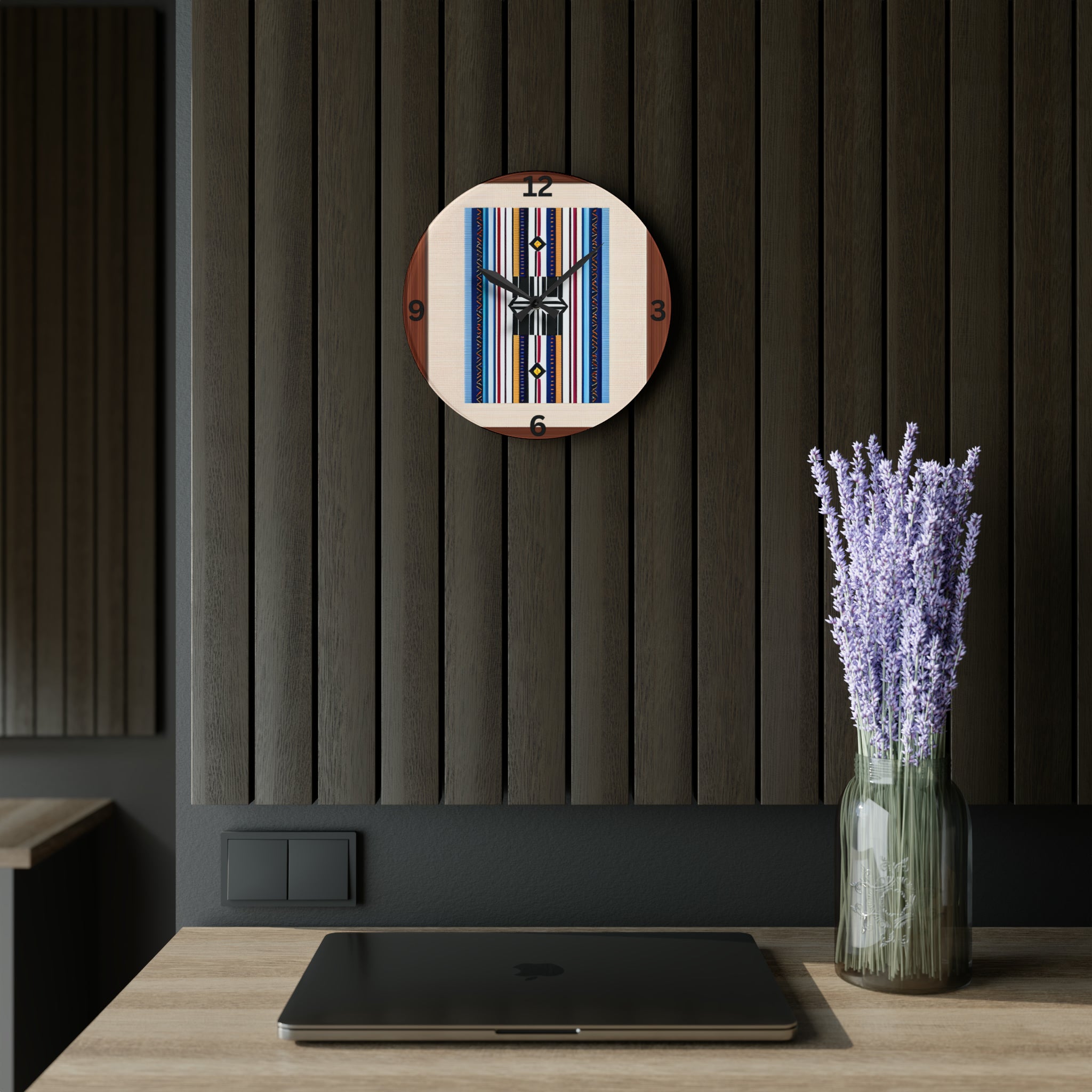 Stylish Acrylic Wall Clock - Square or Round Design with Nevada Strips | Modern Home & Office Decor | Perfect for Living Room, Bedroom or Workspace