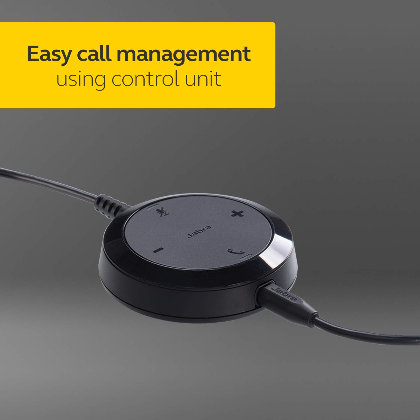 Jabra Evolve 30 II UC-Optimized Wired Mono Headset with Noise-Canceling Mic - Premium Sound for Calls & Music - 3.5mm Jack/USB Connectivity - All-Day Comfort Office Headset for Remote Work & Video Conferencing