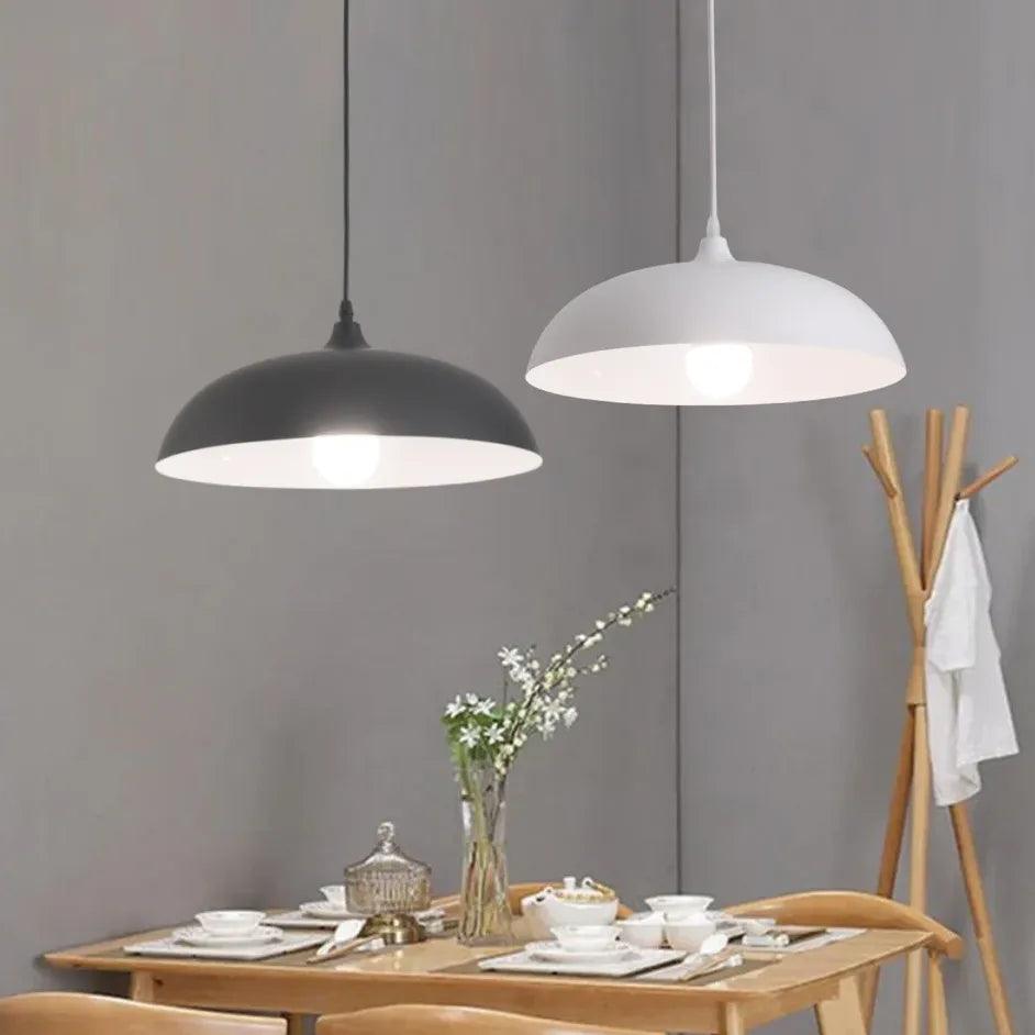 Modern Dome Shape Dining Room Pendant Light - Elegant Ceiling Lighting Fixture for Kitchen, Restaurant & Home Decor