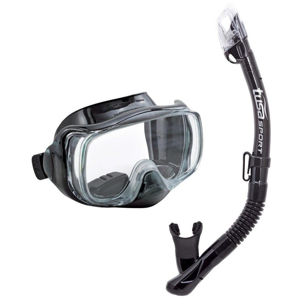 TUSA Imprex Scuba Diving Mask and Snorkel Set - Premium Anti-Fog Snorkeling Gear for Ocean Swimming, Beach Vacation & Underwater Exploration