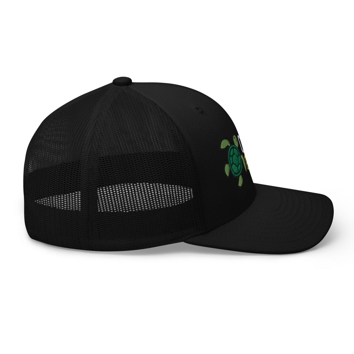 One Day at a Time Turtle Trucker Hat - Stylish Adjustable Baseball Cap with Motivational Message for Daily Resilience - Perfect for Outdoor Activities, Hiking, and Casual Wear