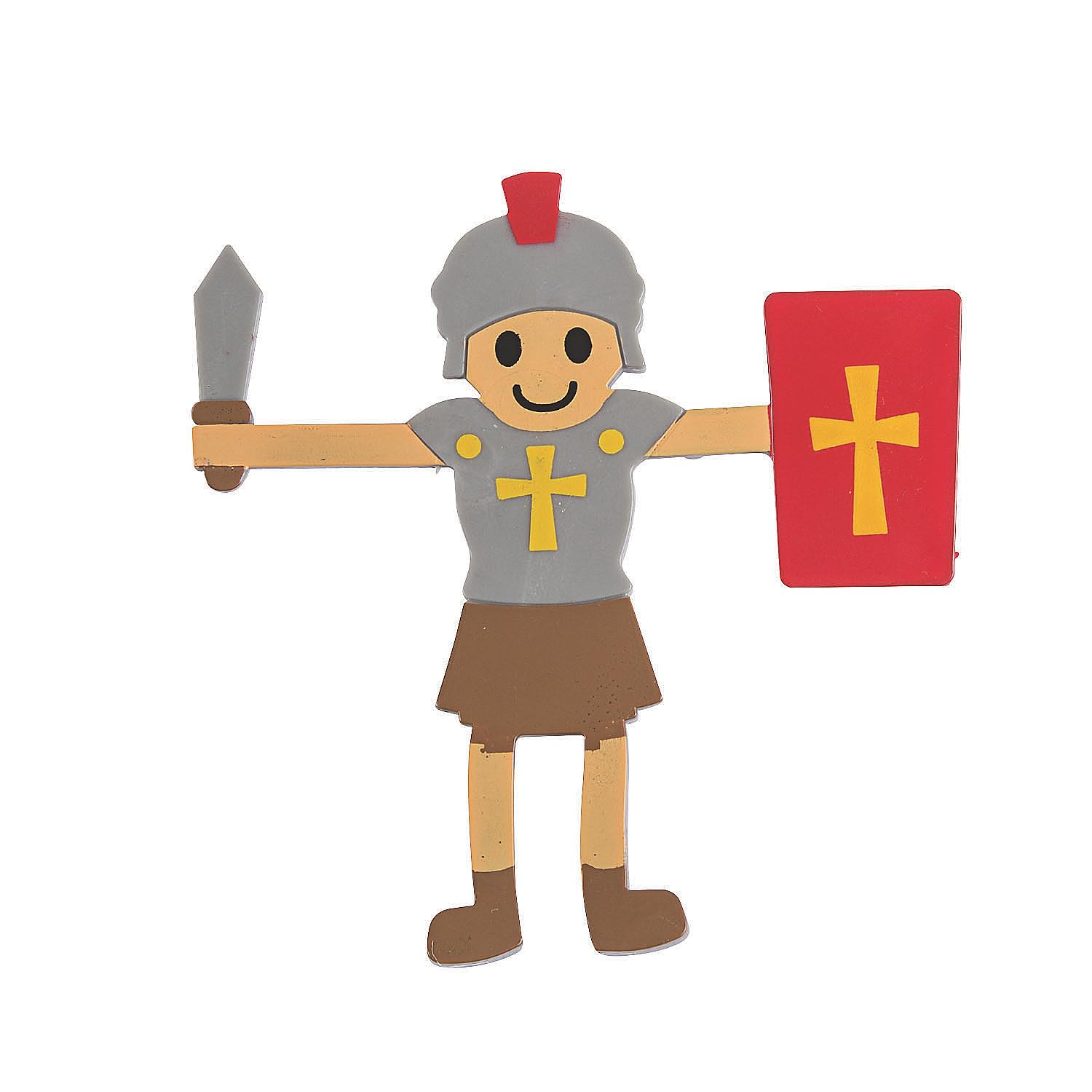 Fun Express Armor of God Bendable Action Figures - 24-Piece Set for VBS, Sunday School & Bible Study Decorations | Flexible Christian Character Toys for Kids
