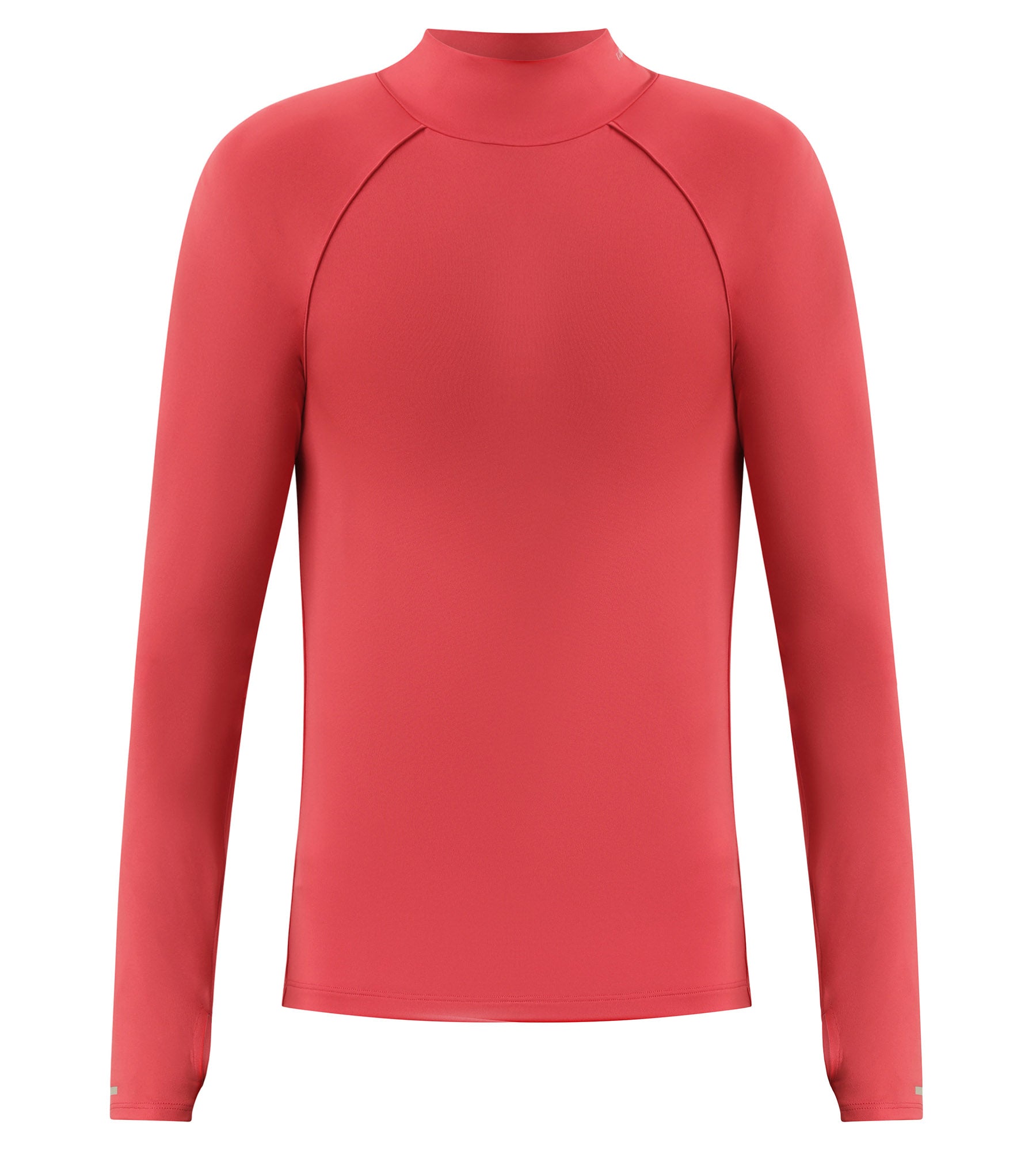 Men's High Neck Sports Top - Breathable Microfiber Red Workout Shirt for Running, Gym & Active Lifestyle | DIM MOVE