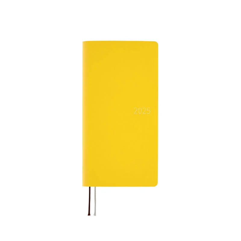 Hobonichi Techo 2025 Planner - Mustard Weeks Softcover Book, Weekly Horizontal Layout, January Start, Monday Start (English Edition) | Perfect for Journaling, Work Planning & Daily Organization