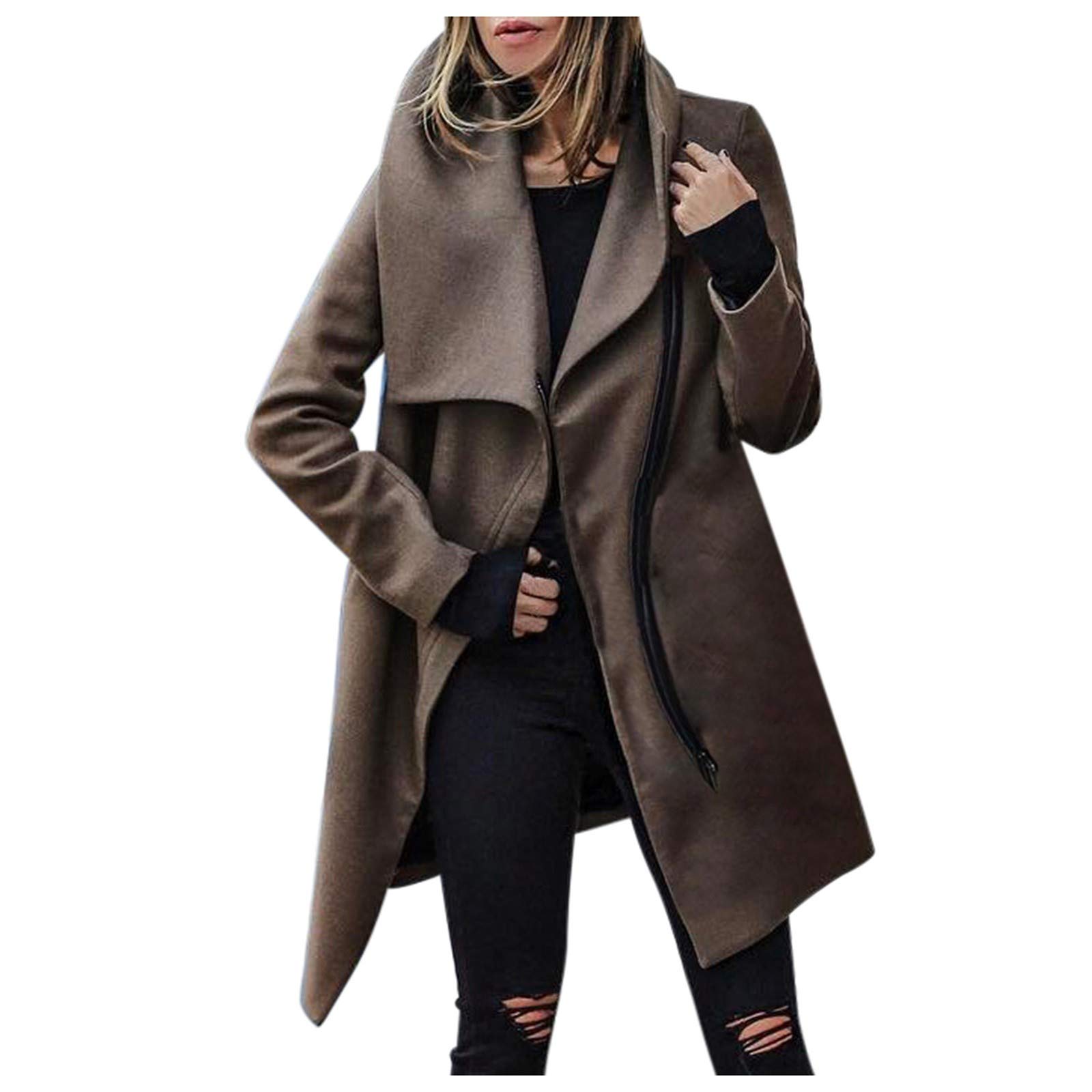 Posijego Women's Fall Winter Jacket - Cozy Basic Outerwear for Women (F7) - Perfect for Daily Commute, Outdoor Activities & Casual Wear