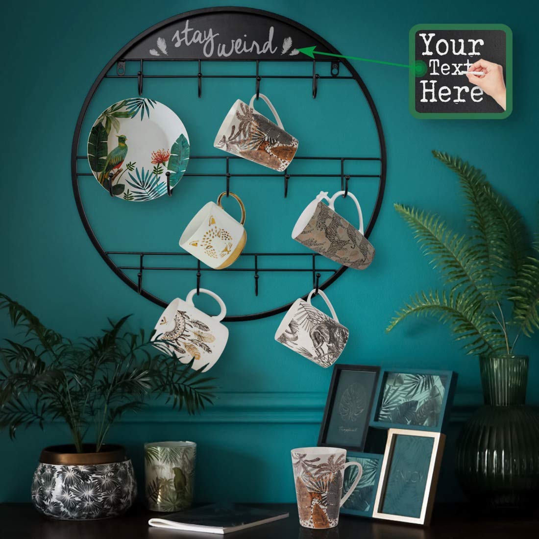 Wall Mounted Coffee Mug Holder - 22