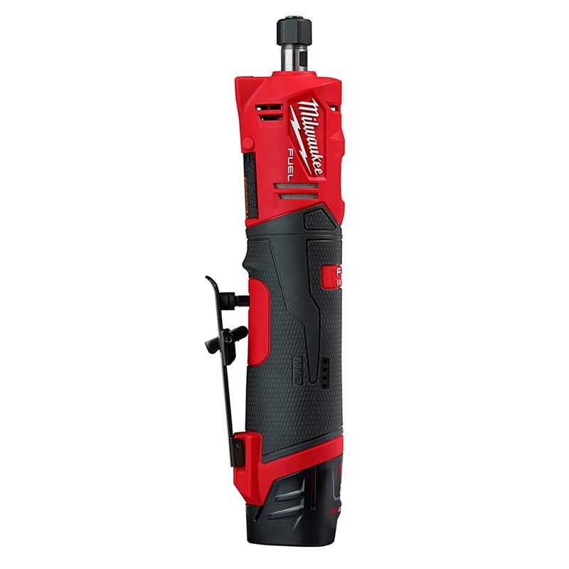M12 FUEL 12V Brushless Cordless Straight Die Grinder Kit with 2 Batteries - Perfect for Metalworking, Wood Carving & DIY Projects