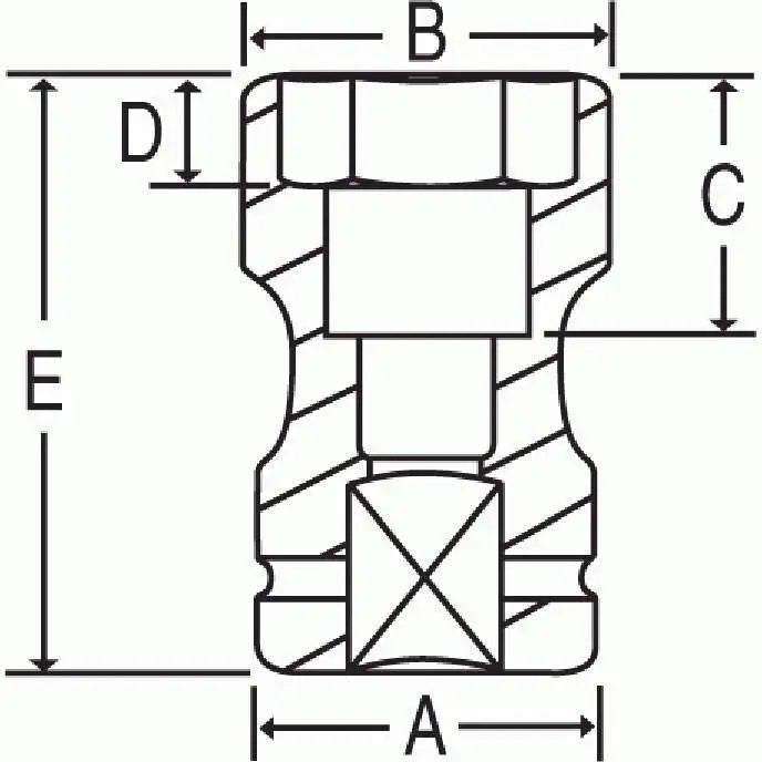GP 1 Drive Deep Impact Socket Set - Heavy Duty 6-Point Sockets for Automotive & Industrial Use - Perfect for Mechanics, DIY Repairs & Construction Work