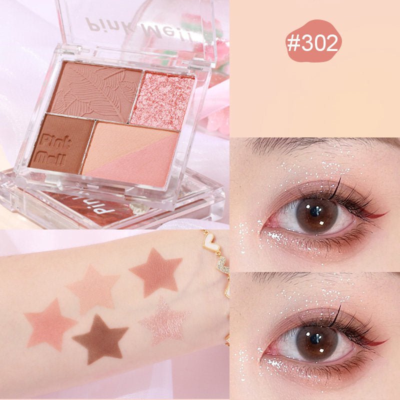 HOLD LIVE Matte Glitter Pigmented Eyeshadow Palette - Long Lasting Highly Pigmented Eye Makeup for Party, Night Out & Special Occasions