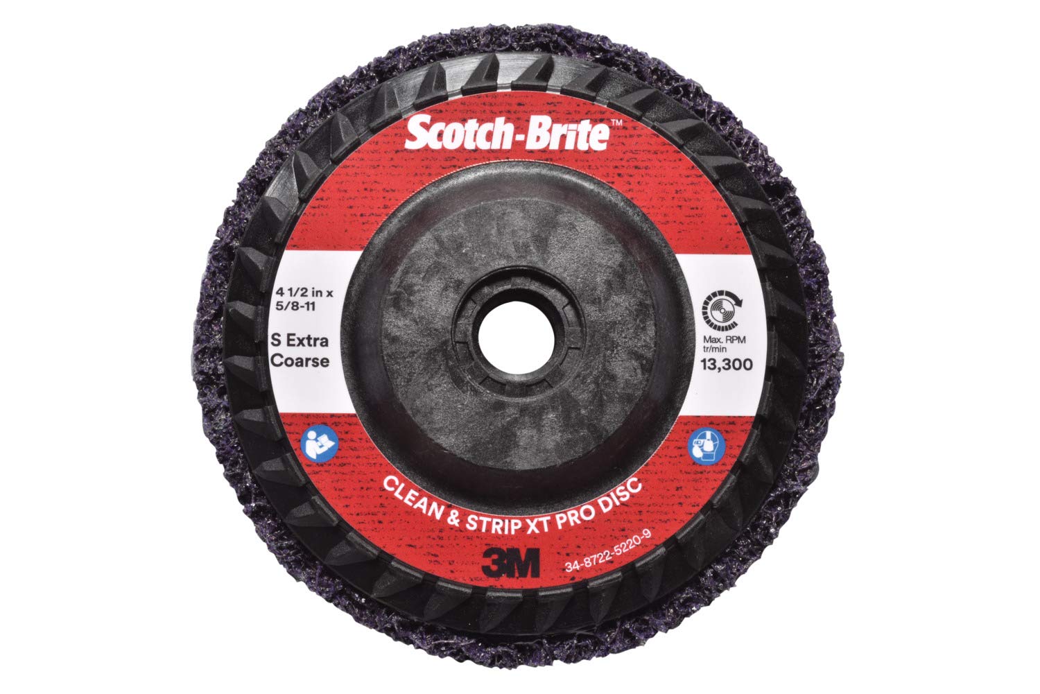 Scotch-Brite 405-638060-05574 Clean & Strip XT Pro Disc - T27 Quick Change Sanding Pad for Metal, Wood & Paint Removal - Perfect for Automotive, Woodworking & DIY Projects