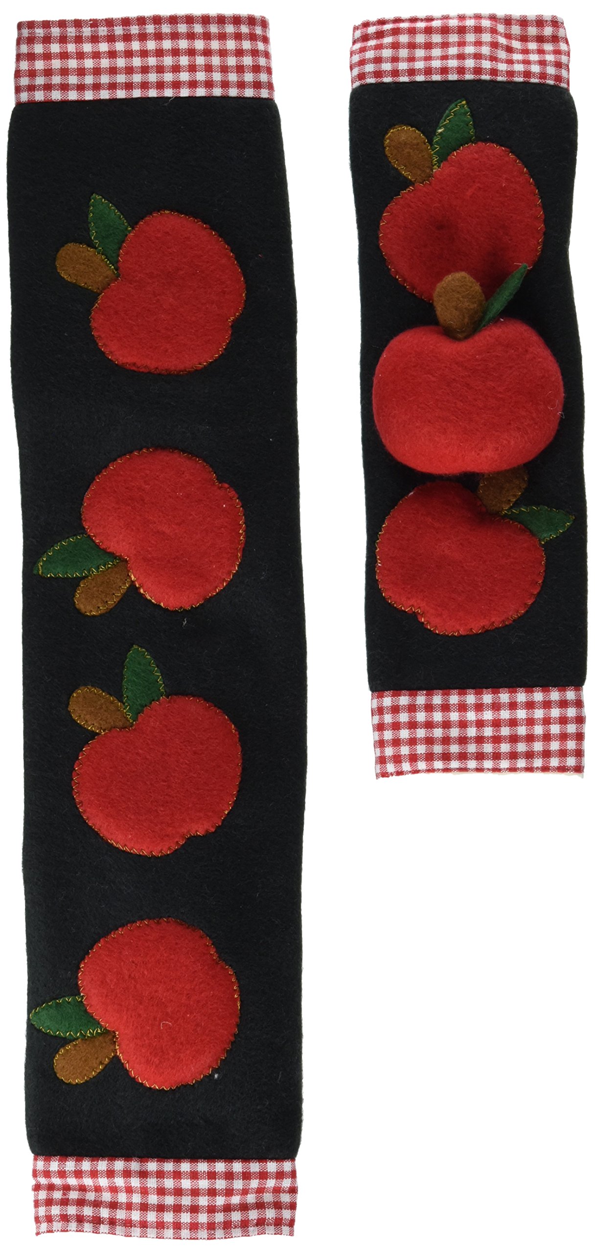 Apple Design Kitchen Appliance Handle Covers - Stove & Refrigerator Handle Covers Wrap Around Set of 2, Perfect Kitchen Gift & Decor for Modern Homes
