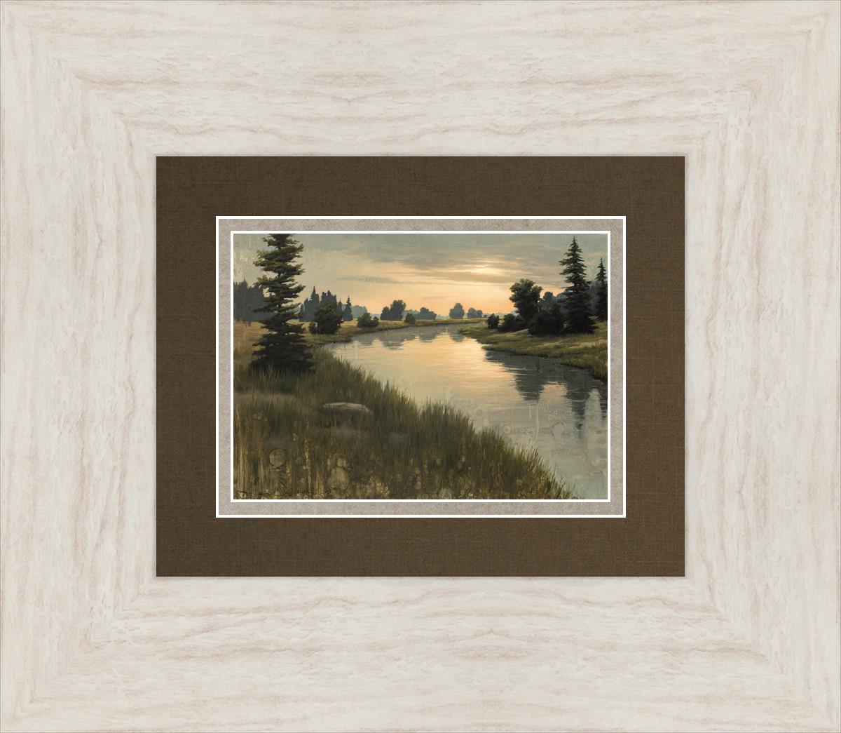 Calming Dusk By Dan Wilson - Relaxing Home Decor Painting for Living Room & Bedroom - Perfect Wall Art for Stress Relief & Meditation Spaces